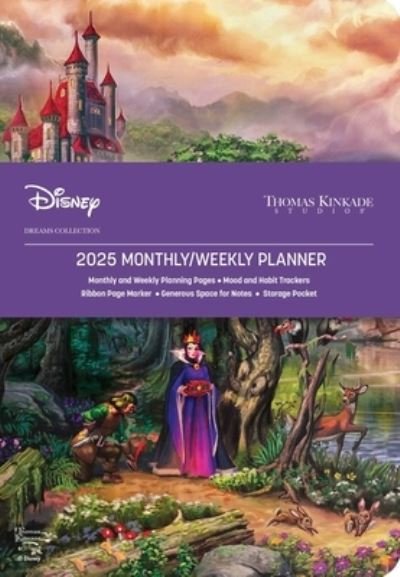 Cover for Thomas Kinkade Studios · Disney Dreams Collection by Thomas Kinkade Studios 12-Month 2025 Monthly / Weekly Planner Calendar: The Evil Queen (Kalender) (2024)