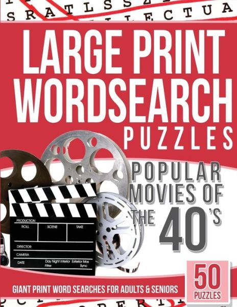 Cover for Large Print Wordsearches · Large Print Wordsearches Puzzles Popular Movies of the 40s (Paperback Book) (2016)