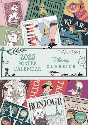 Disney Classics (Posters) 2025 Poster Calendar (Calendar) (2025)