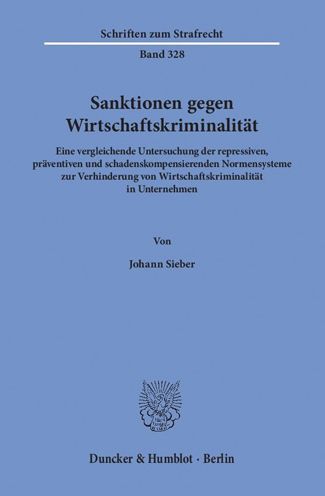 Cover for Sieber · Sanktionen gegen Wirtschaftskrim (Book) (2018)