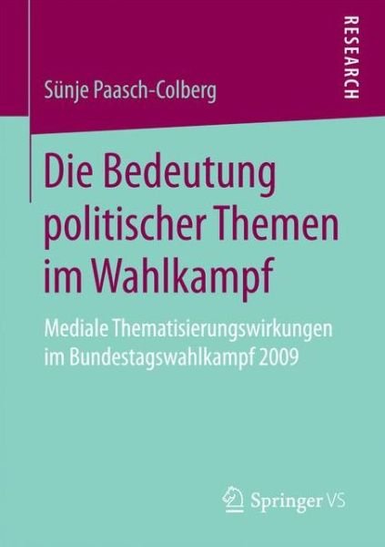 Cover for Paasch-Colberg · Die Bedeutung politische (Buch) (2016)