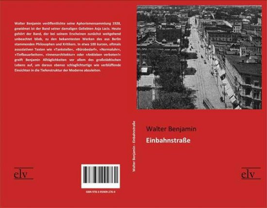Cover for Benjamin · Einbahnstraße (Bog)