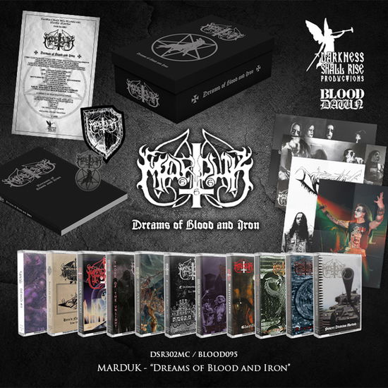 Cover for Marduk · Dreams of Blood and Iron (11-tape Box, Book, Patch, Pin + 4 Posters) (Cassete) (2025)