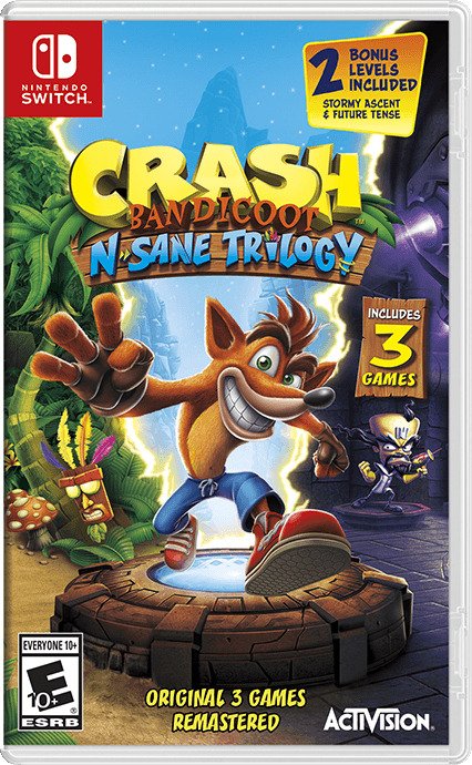 Cover for Switch · Crash Bandicoot N. Sane Trilogy  ES Switch (PC)