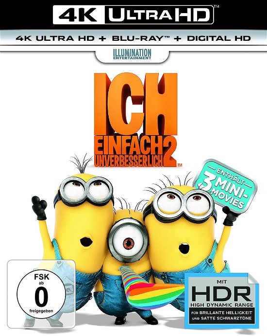 Cover for Steve Carell,kristen Wiig,kristen Schaal · Ich Einfach Unverbesserlich 2 (4K UHD Blu-ray) (2017)