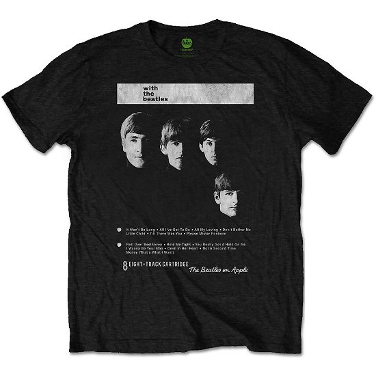 The Beatles Unisex T-Shirt: With The Beatles 8 Track - The Beatles - Mercancía - Apple Corps - Apparel - 5055979972761 - 