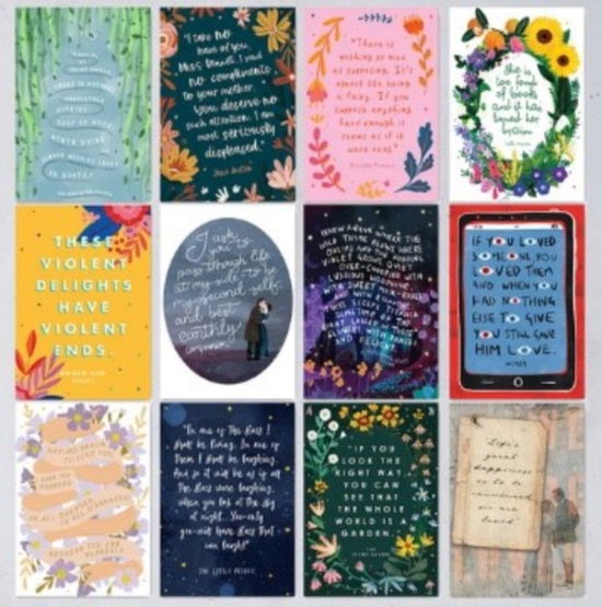 Cover for Classic Book Quotes - 12 Postcards Set (Lernkarteikarten) (2024)