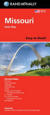 Rand McNally Easy to Read: Missouri State Map - Rand McNally - Kirjat - Rand McNally - 9780528025761 - maanantai 11. lokakuuta 2021