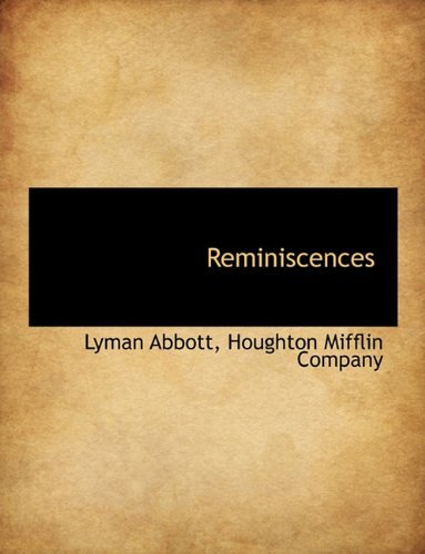 Cover for Lyman Abbott · Reminiscences (Pocketbok) (2010)