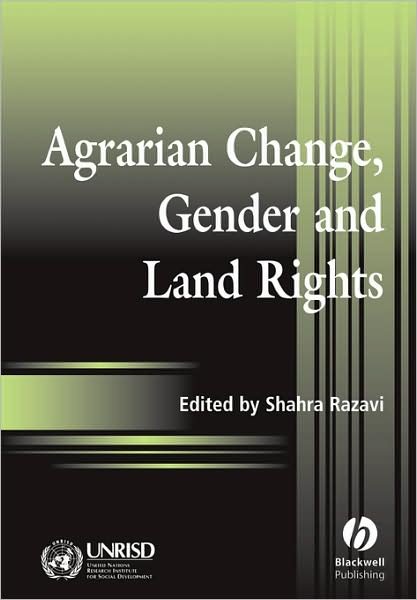 Cover for Razavi · Agrarian Change, Gender and Land Rights (Paperback Book) (2003)