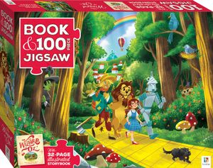 Book with 100-Piece Jigsaw: The Wizard of Oz - Book and Jigsaw - Frank L. Baum - Gra planszowa - Hinkler Books - 9781488913761 - 1 maja 2019