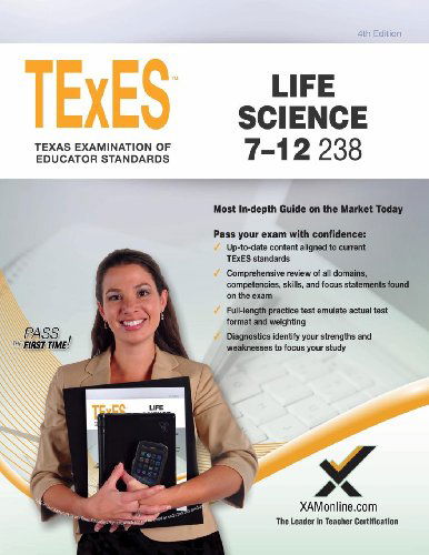 Cover for Sharon a Wynne · Texes Life Science 7-12 238  Teacher Certification Study Guide Test Prep (Taschenbuch) [Revised edition] (2014)