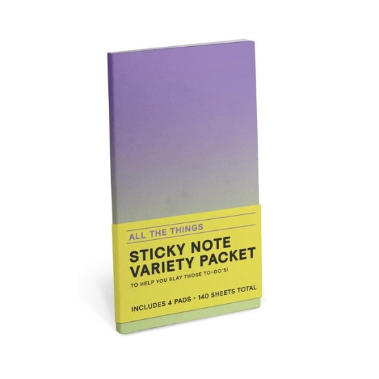 Knock Knock All The Things Sticky Notes Variety Pack Set - Knock Knock - Bøger - Knock Knock - 9781683493761 - 8. december 2022