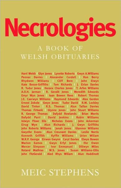 Cover for Meic Stephens · Necrologies: A Book of Welsh Obituaries (Pocketbok) (2008)