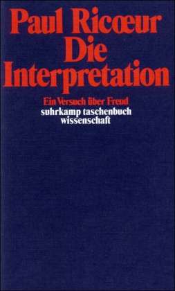 Suhrk.tb.wi.0076 Ricoeur.interpretation - Paul Ricoeur - Books -  - 9783518276761 - 