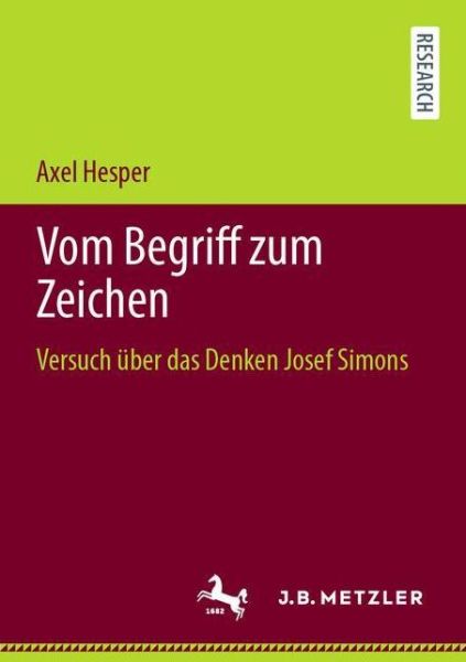 Cover for Axel Hesper · Vom Begriff zum Zeichen (Book) (2021)