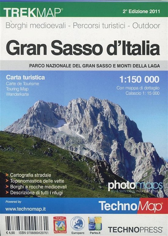 Cover for Aa.Vv. · Gran Sasso D'italia. Carta Turistica 1:15.000 (Bok)