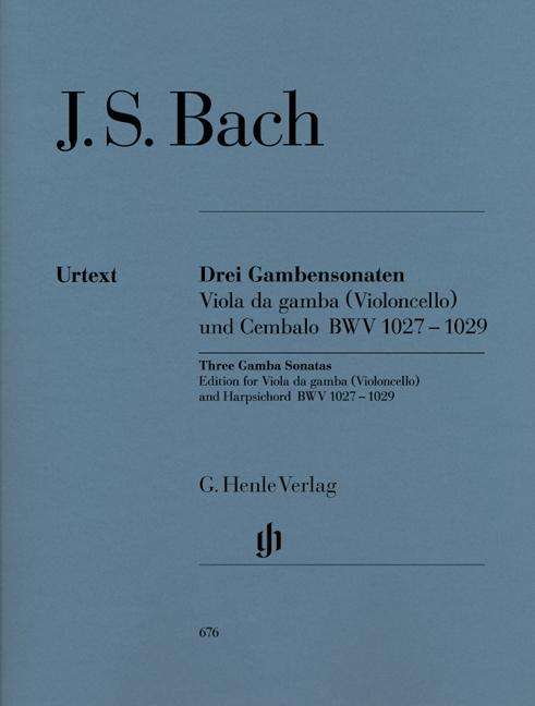 Cover for JS Bach · Sonaten 1027-1029,Vc+Kl.HN676 (Bok) (2018)