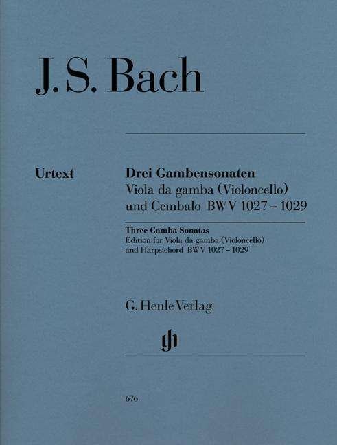 Cover for JS Bach · Sonaten 1027-1029,Vc+Kl.HN676 (Buch) (2018)