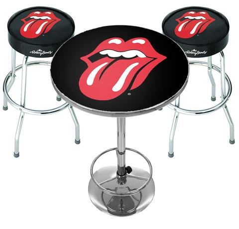 Classic Tongue Bar Set (Table & 2 X Bar Stools) - The Rolling Stones - Merchandise - ROCK SAX - 0712198719762 - 1. juni 2021