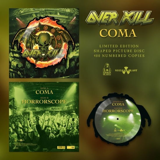 Coma (Ltd.shaped Picture Disc) - Overkill - Musiikki - CHURCH OF VINYL - 4260146163762 - perjantai 19. toukokuuta 2023