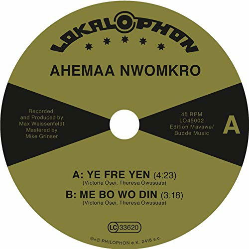 Ye Fre Yen - Ahemaa Nwomkro - Musiikki - LOKALOPHON - 5050580727762 - perjantai 29. marraskuuta 2019