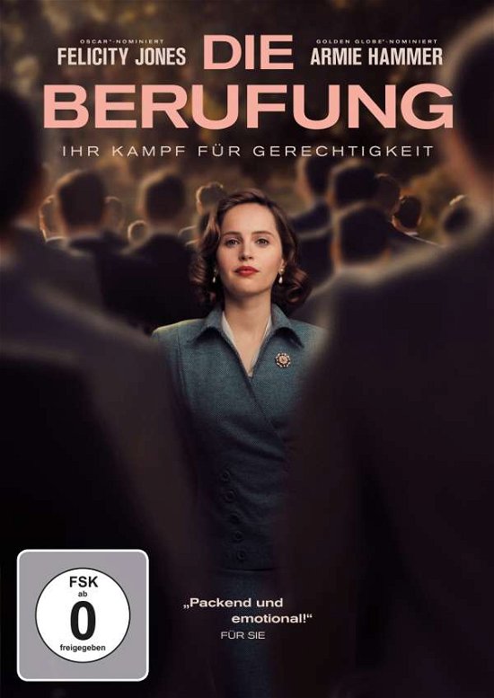 Cover for Felicity Jones,armie Hammer,justin Theroux · Die Berufung-ihr Kampf Für Gerechtigkeit (DVD) (2019)