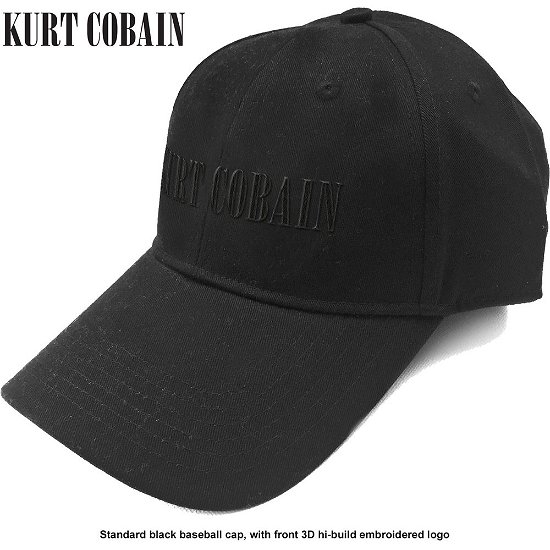 Cover for Kurt Cobain · Kurt Cobain Unisex Baseball Cap: Logo (CLOTHES) [Black - Unisex edition]