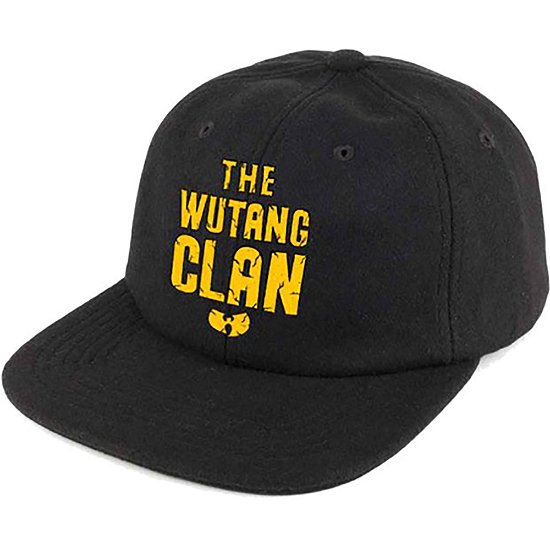 Cover for Wu-Tang Clan · Wu-Tang Clan Unisex Snapback Cap: Logo (Ex-Tour) (Kläder) [Black - Unisex edition]