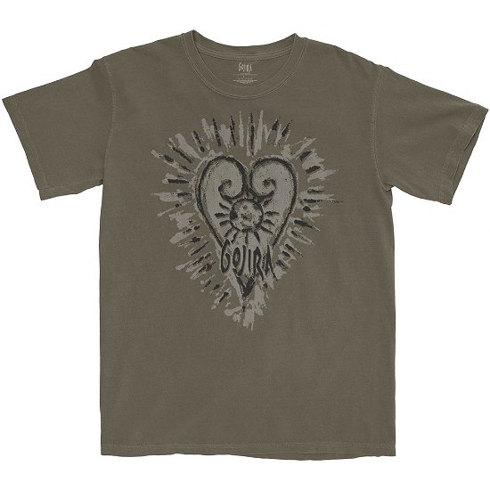 Gojira Unisex T-Shirt: Fortitude Heart - Gojira - Koopwaar -  - 5056368664762 - 