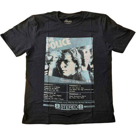 The Police Unisex T-Shirt: Reggatta 8 Track - Police - The - Merchandise -  - 5056561023762 - 