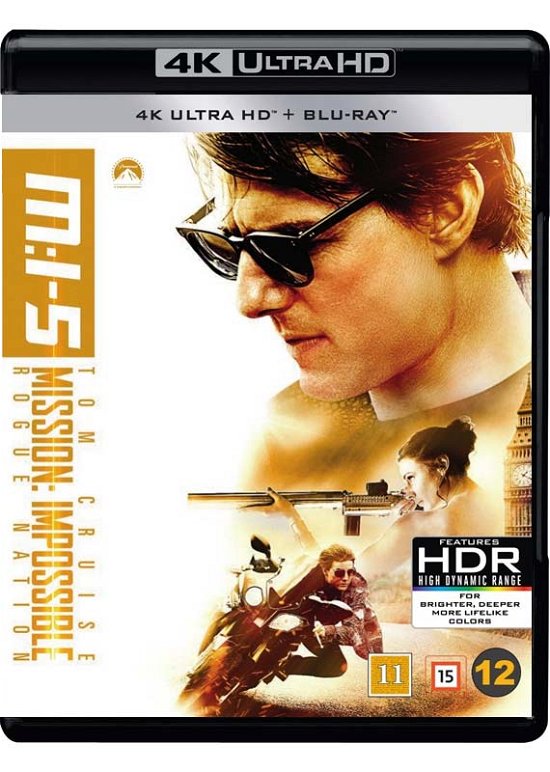 Mission: Impossible 5 (Rogue Nation) - Tom Cruise - Películas -  - 7340112744762 - 5 de julio de 2018