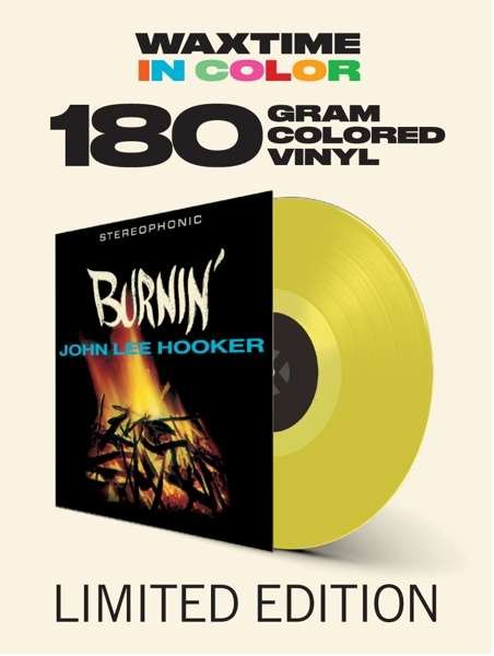 Cover for John Lee Hooker · Burnin (Limited Transparent Yellow Vinyl) (LP) (2019)