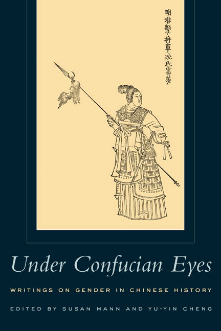 Cover for Susan Mann · Under Confucian Eyes: Writings on Gender in Chinese History (Paperback Book) (2001)