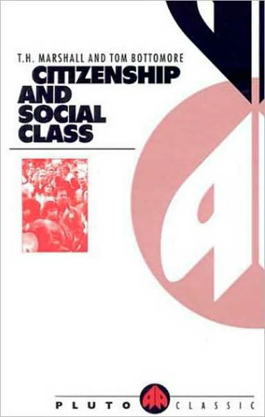Cover for T. H. Marshall · Citizenship and Social Class - Pluto Classics (Paperback Book) (1987)