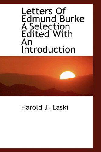 Cover for Harold J. Laski · Letters of Edmund Burke a Selection Edited with an Introduction (Paperback Book) (2009)