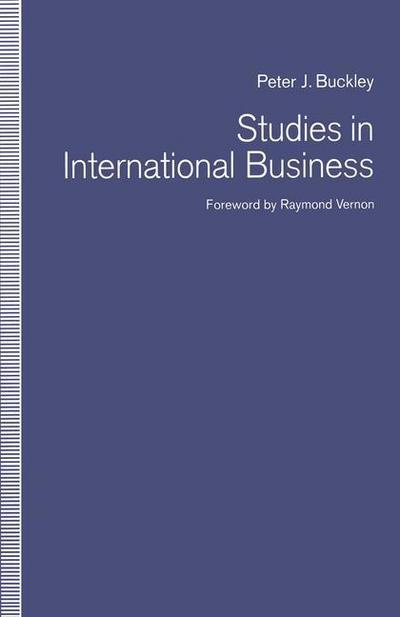 Cover for Peter J. Buckley · Studies in International Business (Paperback Book) [1st ed. 1992 edition] (1992)