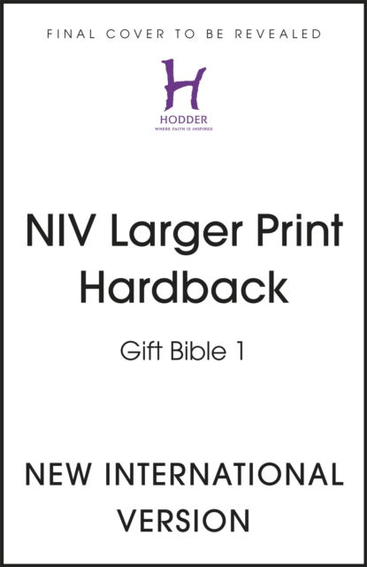 NIV Larger Print Blue Soft-tone Bible with Zip - New International Version - Books - Hodder & Stoughton - 9781399803762 - April 13, 2023