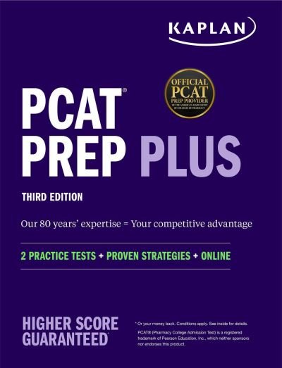 Cover for Kaplan Test Prep · PCAT Prep Plus: 2 Practice Tests + Proven Strategies + Online - Kaplan Test Prep (Paperback Bog) [Third edition] (2022)