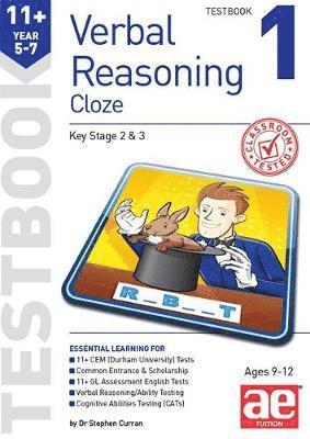 Cover for Stephen C. Curran · 11+ Verbal Reasoning Year 5-7 Cloze Testbook 1 (Paperback Book) (2018)