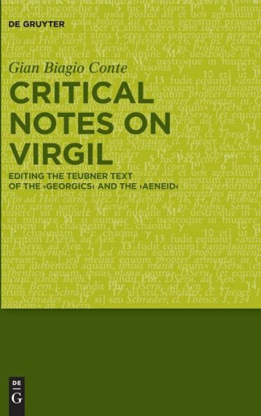 Cover for Conte · Critical Notes on Virgil (Book) (2016)