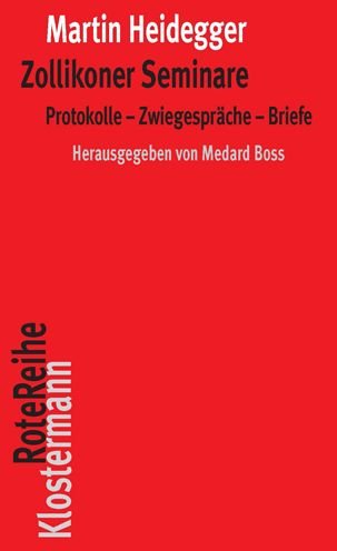 Cover for Martin Heidegger · Zollikoner Seminare (Paperback Bog) (2021)