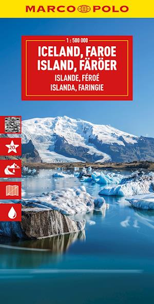 Cover for Marco Polo · Iceland Marco Polo Map: Including Faroe Islands - Marco Polo Maps (Map) (2025)