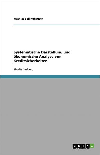 Cover for Bellinghausen · Systematische Darstellung (Book) [German edition] (2007)