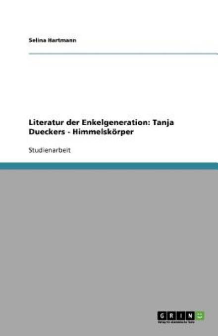 Cover for Hartmann · Literatur der Enkelgeneration: (Bog) [German edition] (2008)
