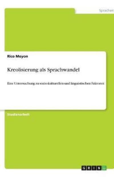 Cover for Quaas · Kreolisierung als Sprachwandel (Book)