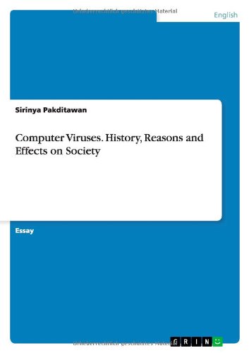 Cover for Sirinya Pakditawan · Computer Viruses. History, Reasons and Effects on Society (Paperback Book) (2013)