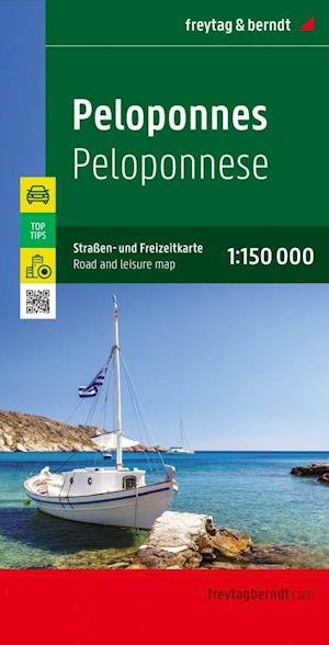 Cover for Freytag Berndt · Peloponnes Road and Leisure Map 1:150,000 (Landkarten) (2022)
