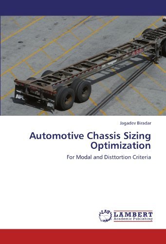 Cover for Jagadev Biradar · Automotive Chassis Sizing Optimization: for Modal and Disttortion Criteria (Paperback Book) (2012)