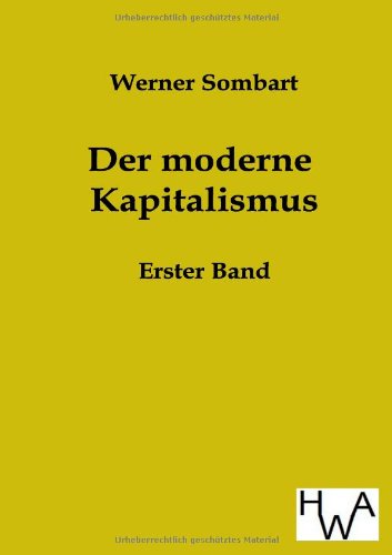 Cover for Werner Sombart · Der Moderne Kapitalismus (Pocketbok) [German edition] (2014)